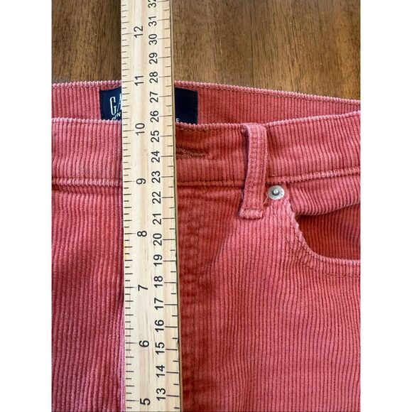 Gap Denim Womens Size 8/29 Cigarette High Rise Corduroy Pants Salmon Red - Picture 7 of 8